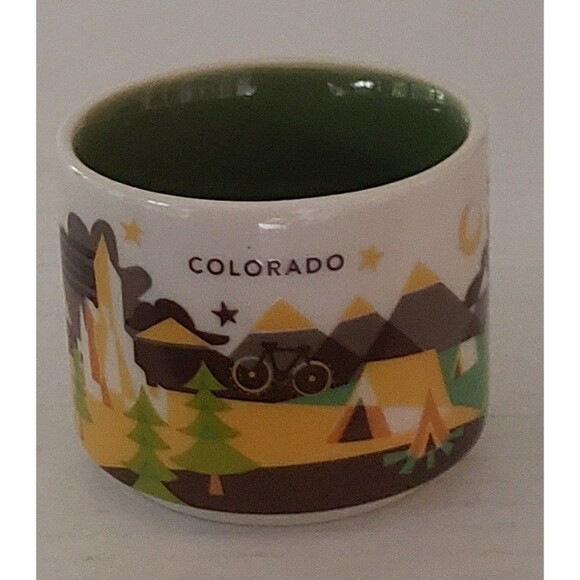 Starbucks Colorado You Are Here Collection 2 oz Espresso Mini Small Mug 2015 - Picture 10 of 12